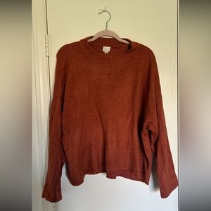 Target A New Day Rust Crew Neck Orange Sweater Women’s Size Medium